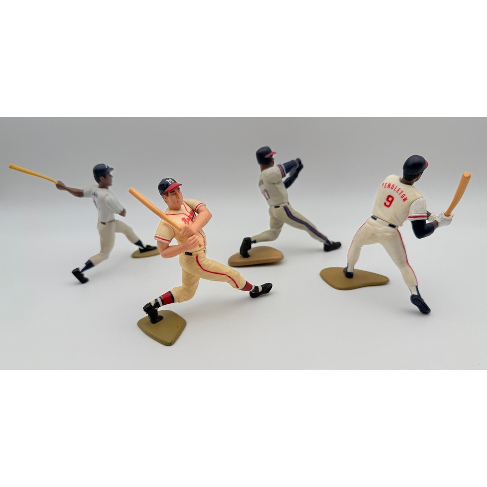 Vintage 1993 MLB Atlanta Braves Figurine Set Aaron Mathews McGriff Pendleton